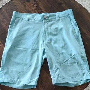 Peter Millar Blue Golf/Flat Front Casual Shorts